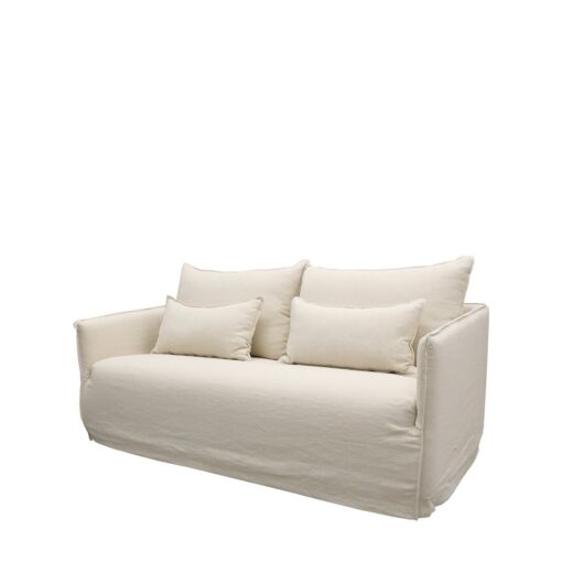 HAVEN SLIPCOVER SOFA 2 SEATER - OATMEAL - Image 3