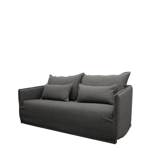 HAVEN SLIPCOVER SOFA 2 SEATER - DARK GREY - Image 2