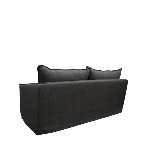 HAVEN SLIPCOVER SOFA 2 SEATER - DARK GREY - Image 3