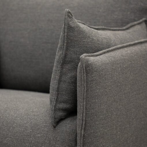 HAVEN SLIPCOVER SOFA 2 SEATER - DARK GREY - Image 6