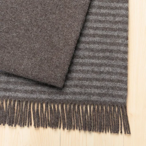 CATLINS-THROW CHARCOAL/BROWN