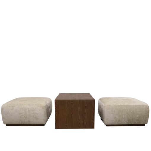 ADRIAN COFFEE TABLE / OTTOMAN SET - NATURAL - Image 3