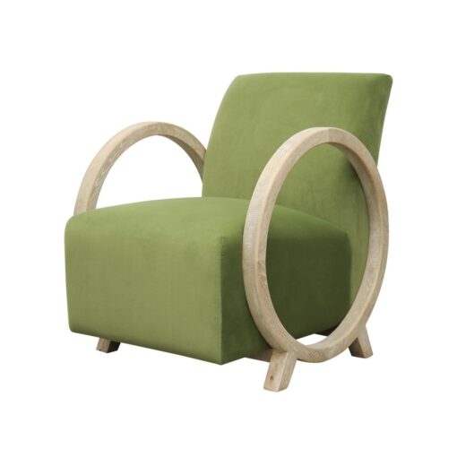 BREA ARMCHAIR - GREY / GREEN