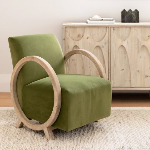 BREA ARMCHAIR - GREY / GREEN - Image 8