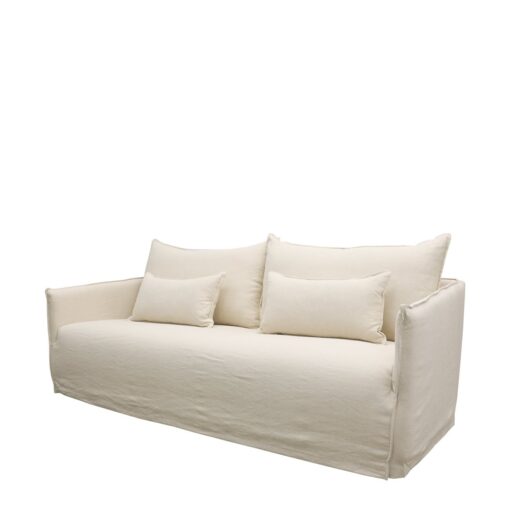 HAVEN SLIPCOVER SOFA 3 SEATER - OATMEAL - Image 3