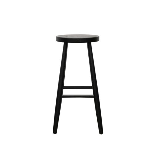 VAASA OAK BARSTOOL - 65CM, BLACK - Image 2