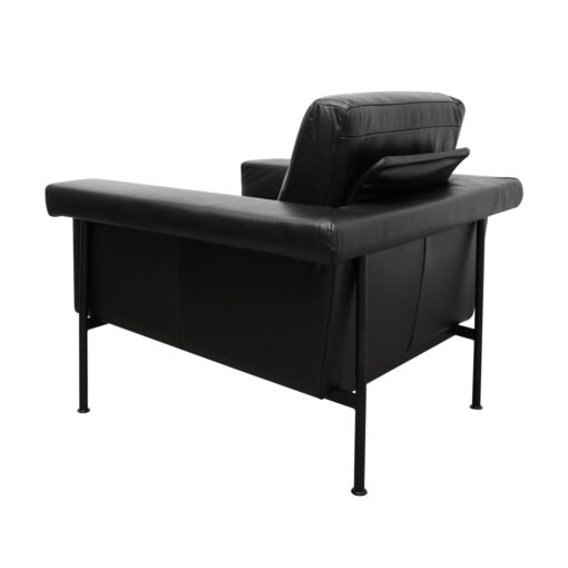 LORENZO ARMCHAIR - BLACK LEATHER - Image 6