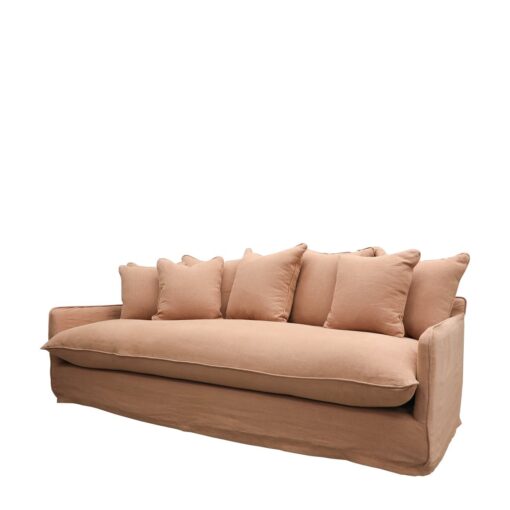 LOTUS SLIPCOVER SOFA 3 SEATER –BRICK - Image 5