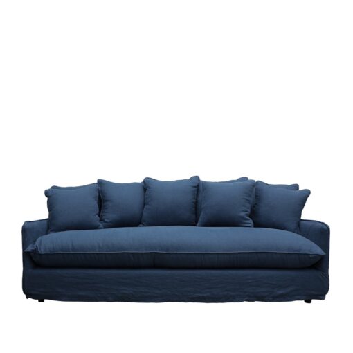 LOTUS SLIPCOVER SOFA 3 SEATER – NAVY