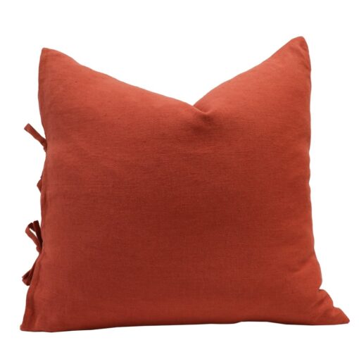 TULLY TIE CUSHION - BAKED CLAY