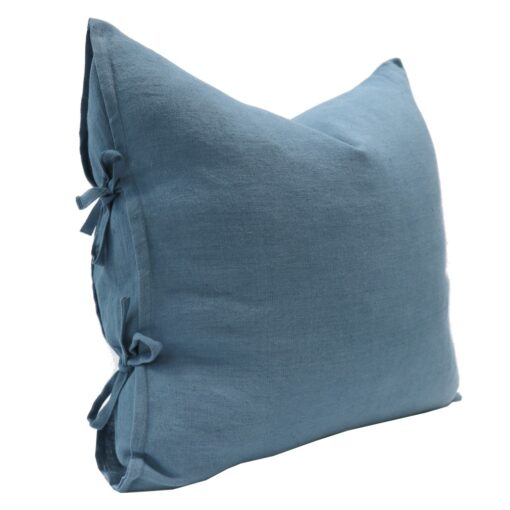 TULLY TIE CUSHION - BLUESTONE - Image 2