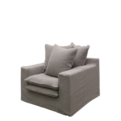 KEELY SLIPCOVER ARMCHAIR - 5 COLOURS AVAILABLE - Image 3