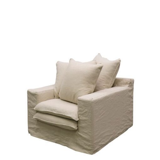 KEELY SLIPCOVER ARMCHAIR - 5 COLOURS AVAILABLE - Image 7