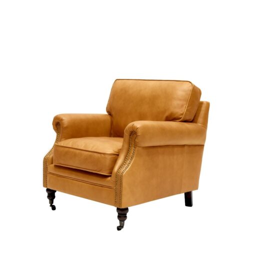 BRUNSWICK ARMCHAIR - CHESTNUT - Image 3