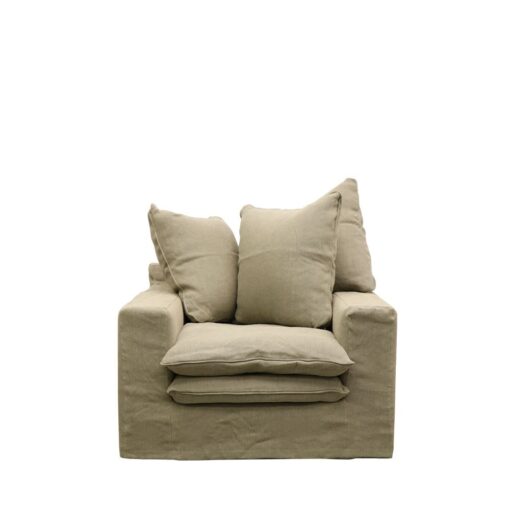 KEELY SLIPCOVER ARMCHAIR - 5 COLOURS AVAILABLE - Image 9