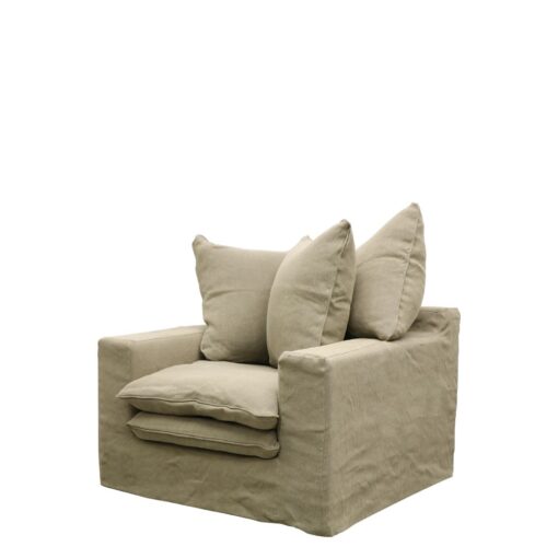 KEELY SLIPCOVER ARMCHAIR - 5 COLOURS AVAILABLE - Image 8