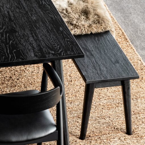 VAASA DINING TABLE BLACK - 4 SIZES - Image 4