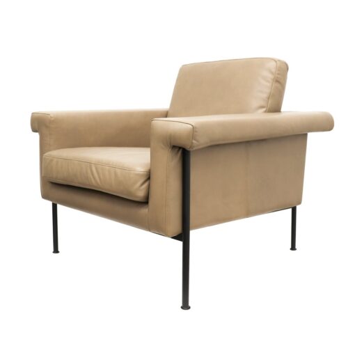 LORENZO ARMCHAIR - BEIGE LEATHER - Image 2