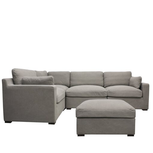 LISBON 5 PIECE MODULAR SOFA SETTING - GREY