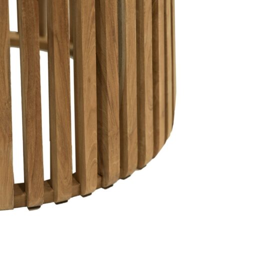 CRUSOE ROUND SLATTED SIDE TABLE - Image 3