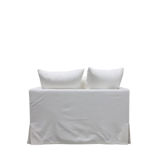 LUXE SOFA 1 SEATER CREAM SLIP COVER - Image 4