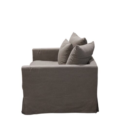 LUXE SOFA 1 SEATER GREY SLIP COVER - Image 3