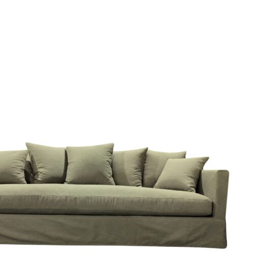 LUXE SOFA 3 SEATER FOREST GREEN SLIP COVER - Image 2