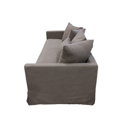 LUXE SOFA 3 SEATER GREY SLIP COVER - Image 2