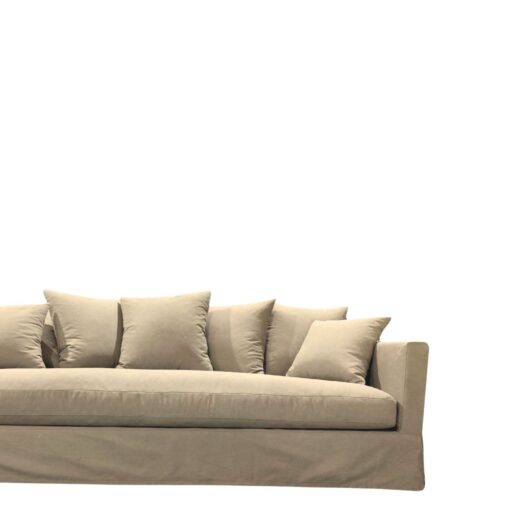 LUXE SOFA 1 SEATER SAND SLIP COVER - Image 5