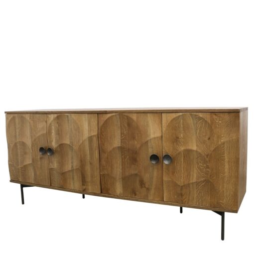 CASSIE CARVED OAK SIDEBOARD - Image 3