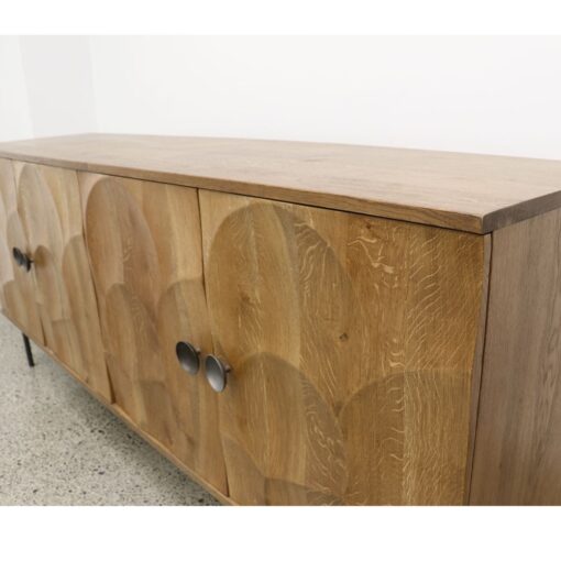 CASSIE CARVED OAK SIDEBOARD - Image 8