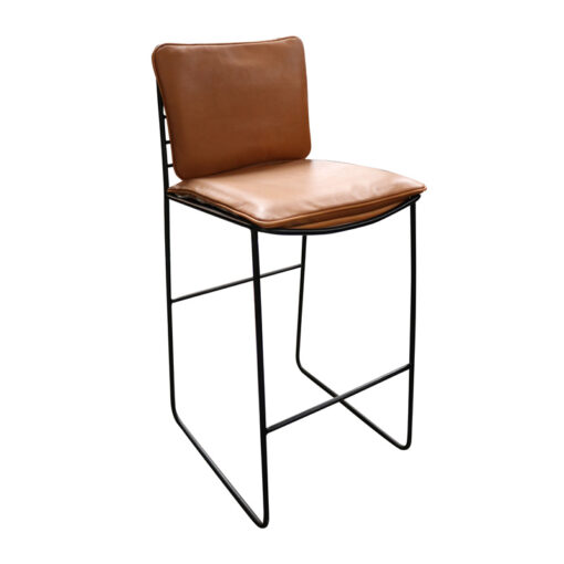 JORDI BARSTOOL - TAN LEATHER - Image 3