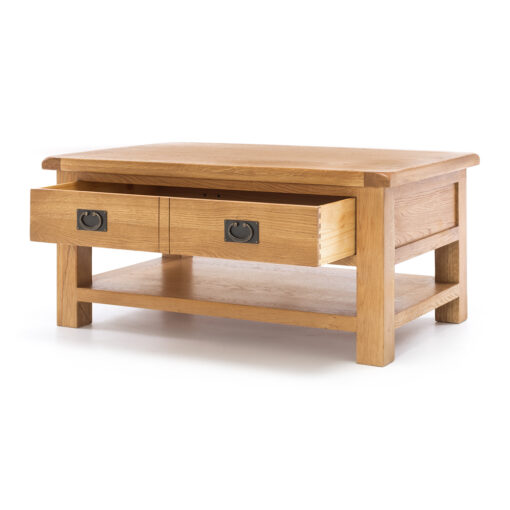 SALISBURY LGE COFFEE TABLE C/W 1 LGE DRW (KD) - Image 3