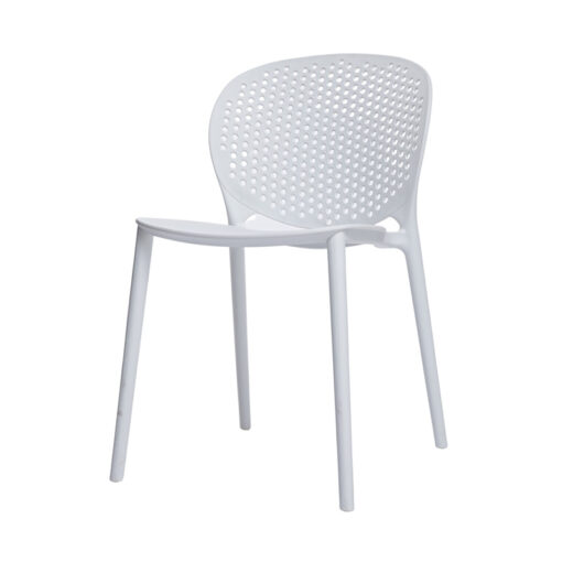 VERONA OUTDOOR/INDOOR DINING CHAIR - WHITE