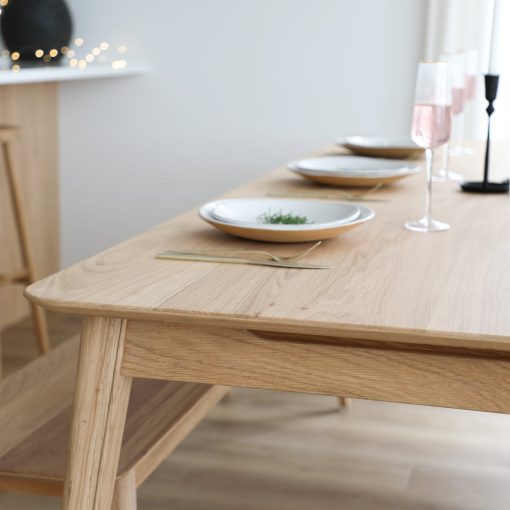 ROKKE DINING TABLE 220CM- OAK - Image 8