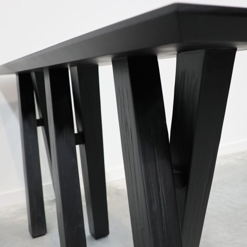 Wheeler Console Table - Matt Black - Image 3