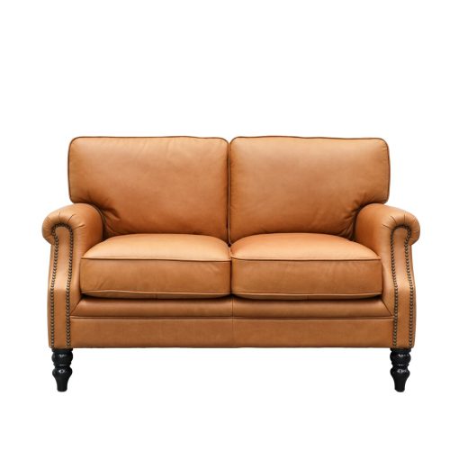 Brunton 2 Seater Sofa - Camel Leather