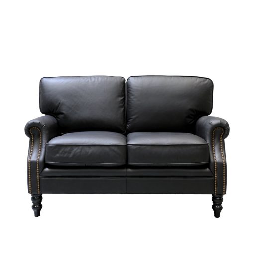 Brunton 2 Seater Sofa - Onyx Leather