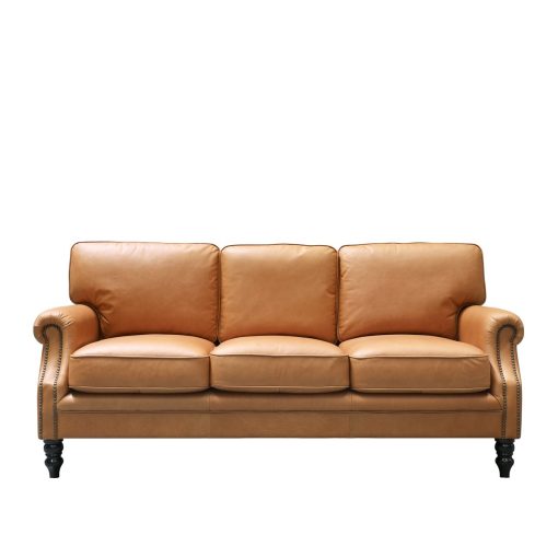 Brunton 3 Seater Sofa - Camel Leather