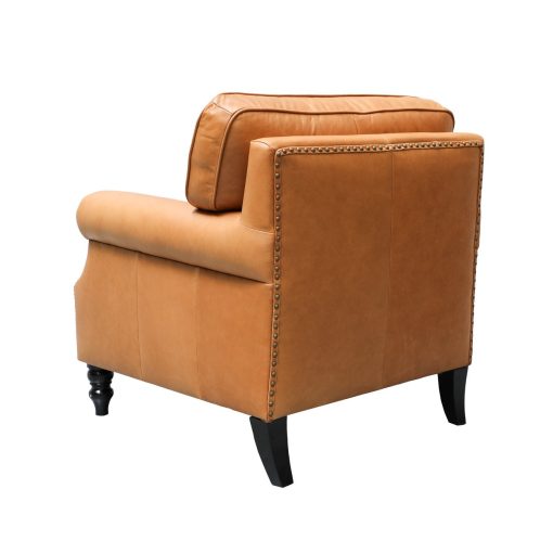 Brunton Armchair - Camel Leather - Image 4