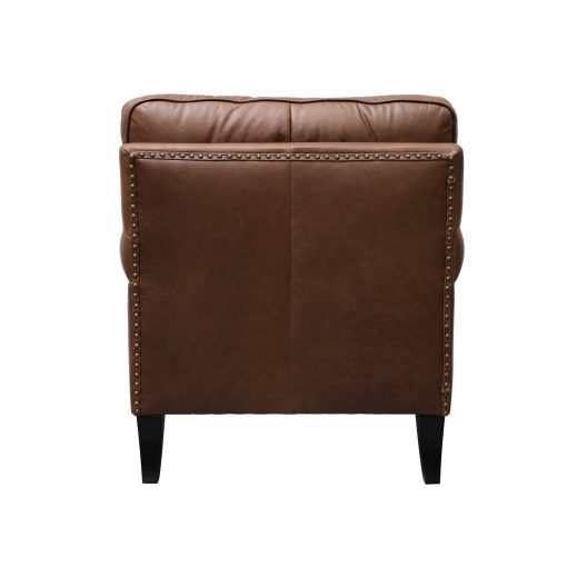 Brunton Armchair - Nutmeg Leather - Image 5