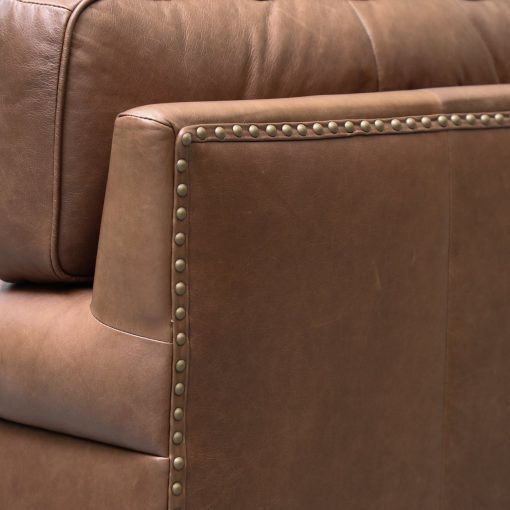 Brunton Armchair - Nutmeg Leather - Image 7