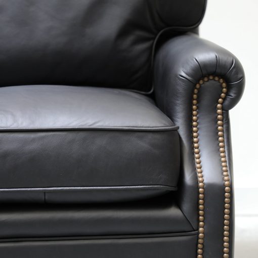 Brunton Armchair - Onyx Leather - Image 6