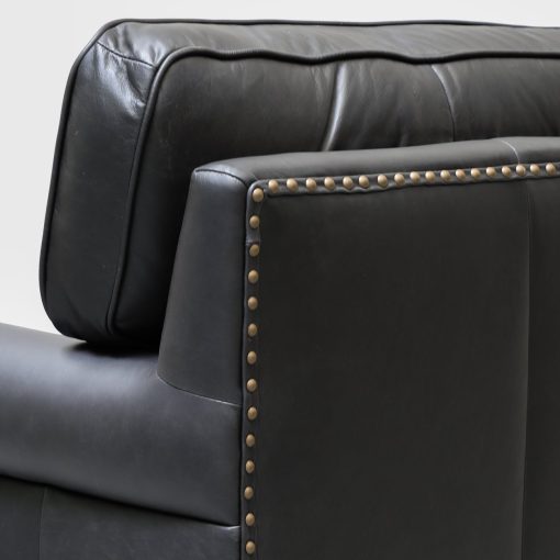 Brunton Armchair - Onyx Leather - Image 7