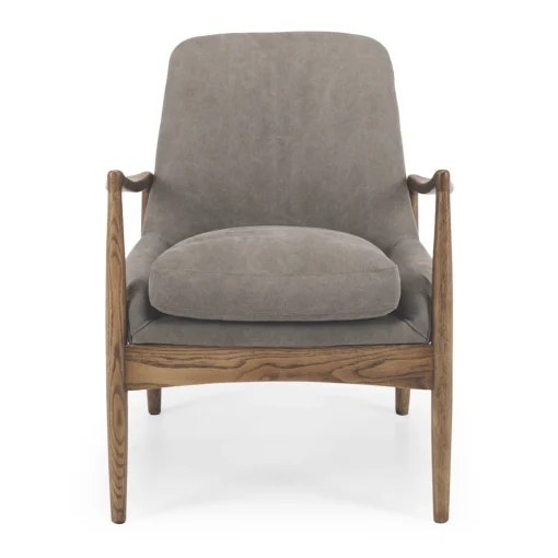 STENIER ARMCHAIR FULL CANVAS CHARCOAL - Image 2