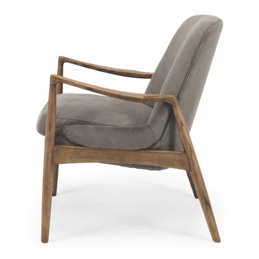 STENIER ARMCHAIR FULL CANVAS CHARCOAL - Image 3