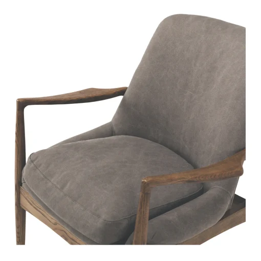 STENIER ARMCHAIR FULL CANVAS CHARCOAL - Image 5