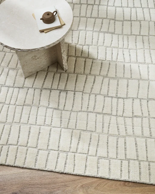 SAFI ECRU FLOOR RUG - Image 6