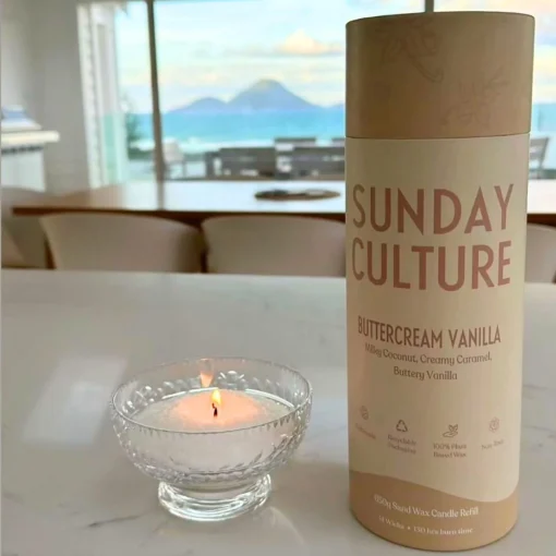 LARGE BUTTERCREAM VINILLIA CANDLE REFILL - Image 2