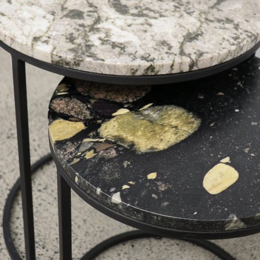 MONACO NESTING SIDE TABLE SET - ALASKA - Image 2